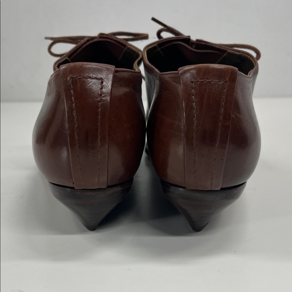 VIA SPIGA Leather Loafer Shoes in Brown Size 8 - Picture 5 of 10